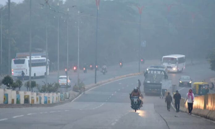 इंदौर तापमान गिरावट