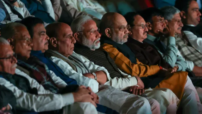 PM Modi watching Sabarmati Report
